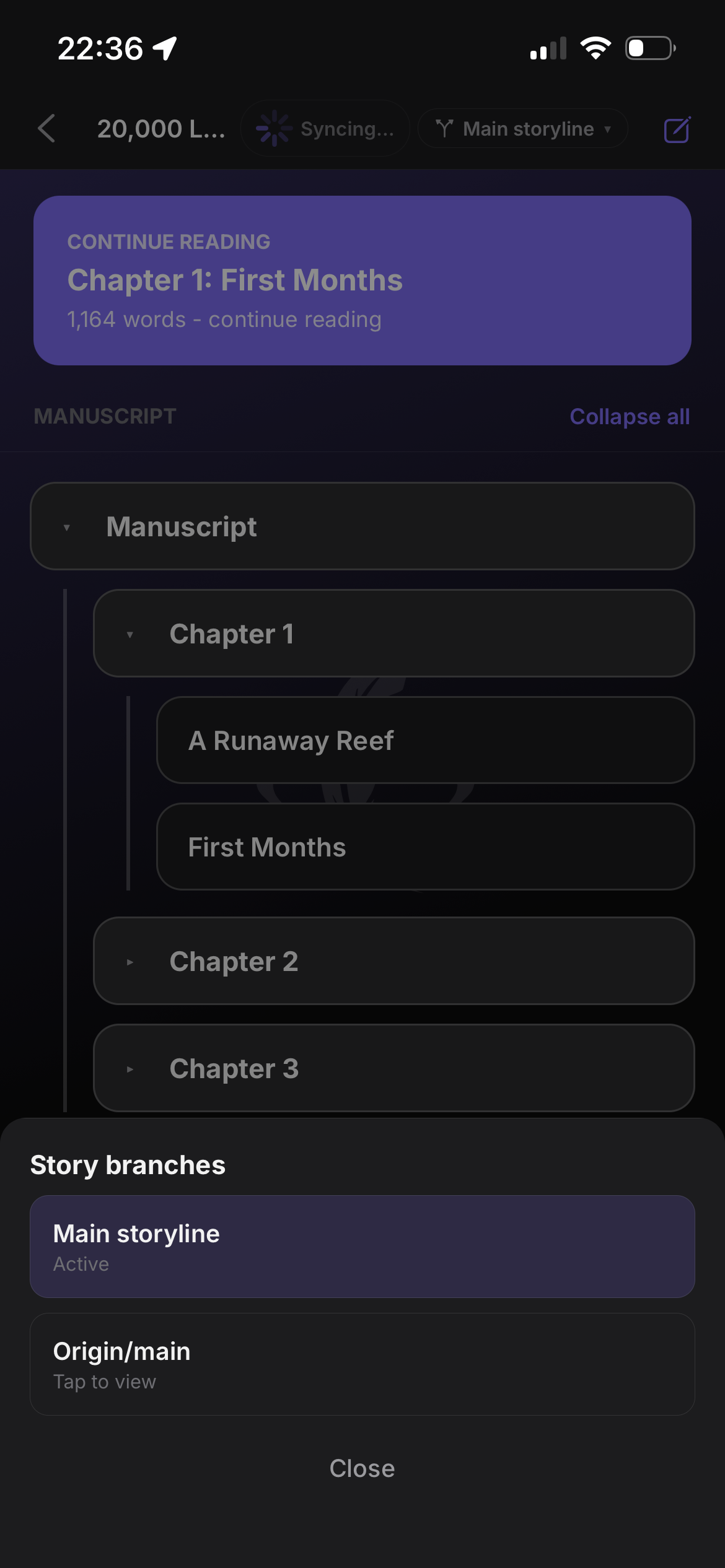 Companion branches default view