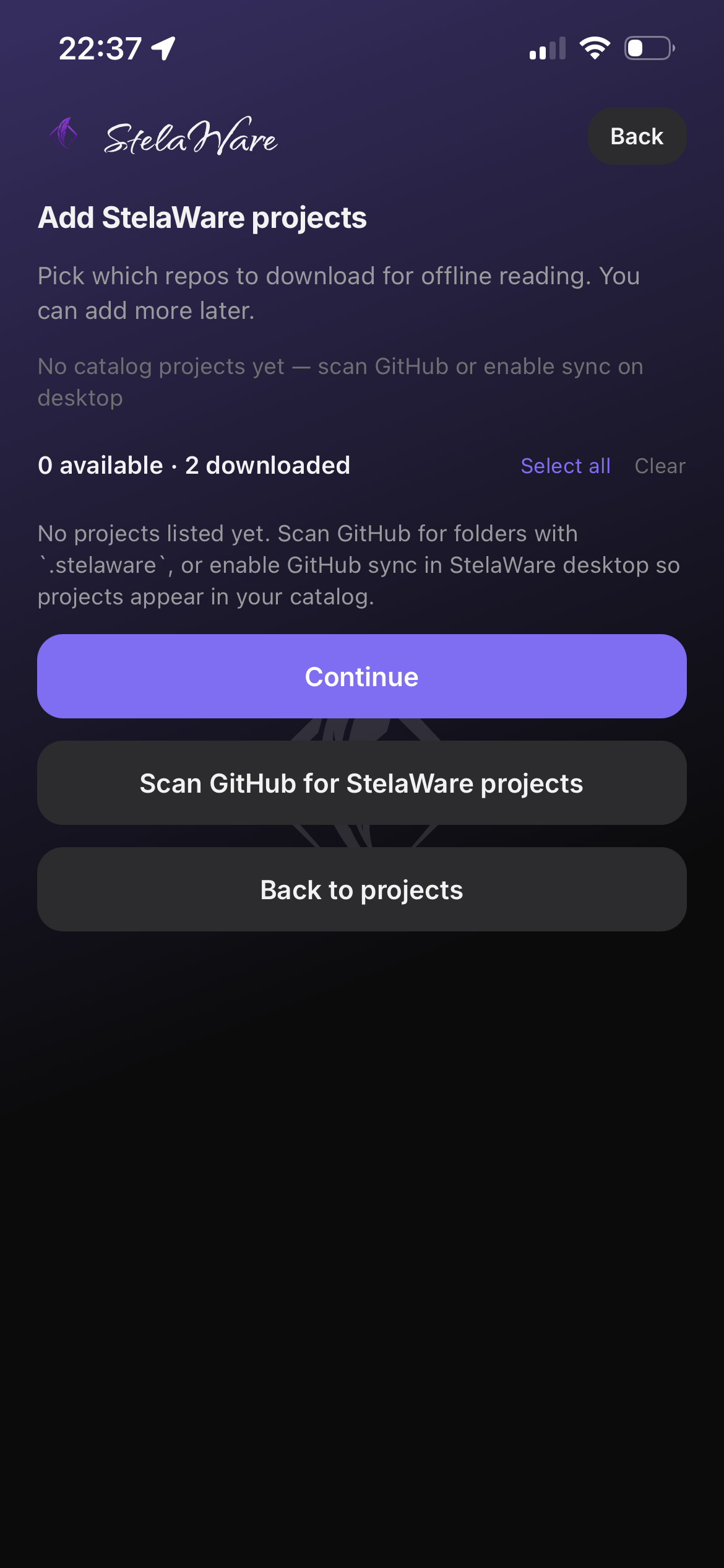 Companion import default view