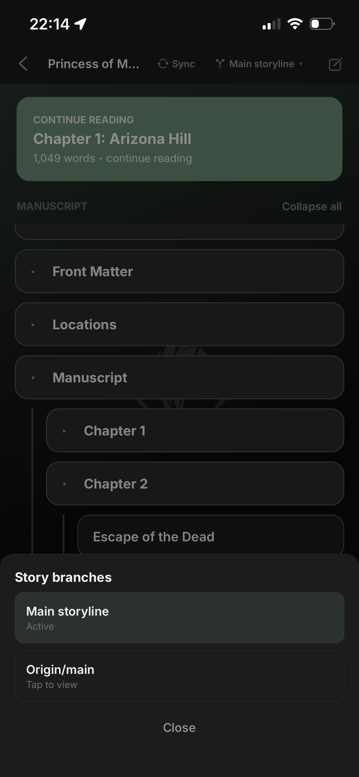 Companion branches in shade theme